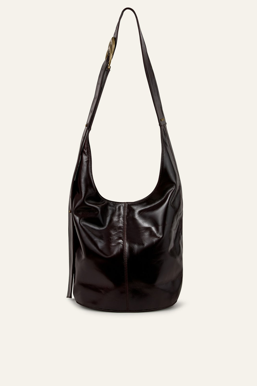 Leather Bucket Bag Youyou Brown