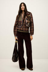 Straight-Leg Trousers Vily Bordeaux