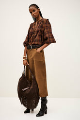 Midi-Length Skirt Massia Marron