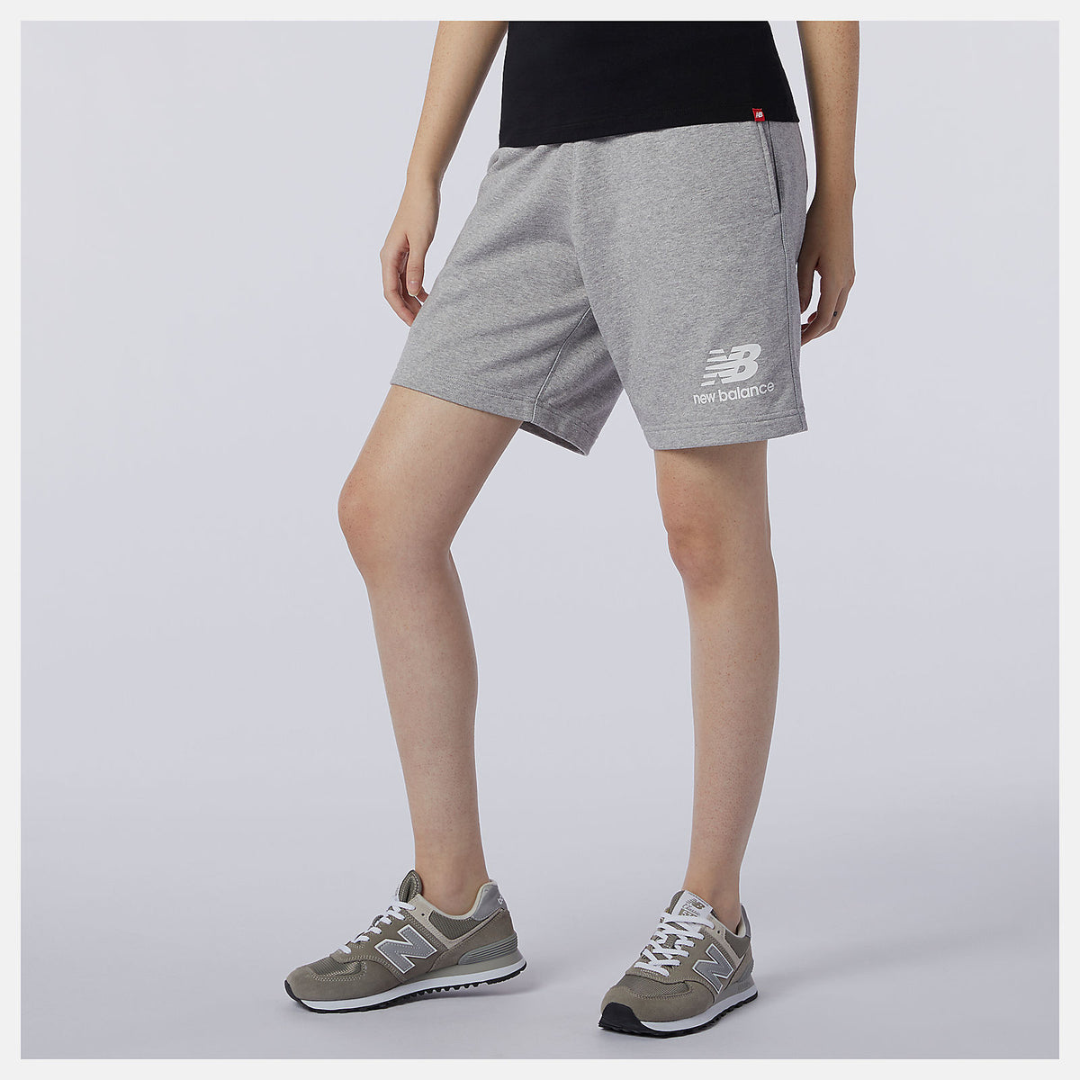 New Balance NB Essentials Stacked Logo Short