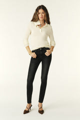 Slim-Fit Jeans Denim Noir