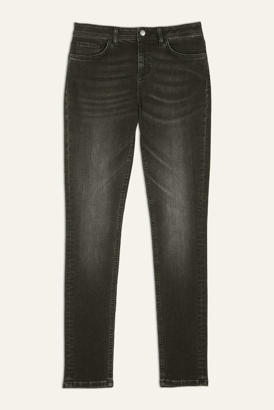 Slim-Fit Jeans Denim Noir