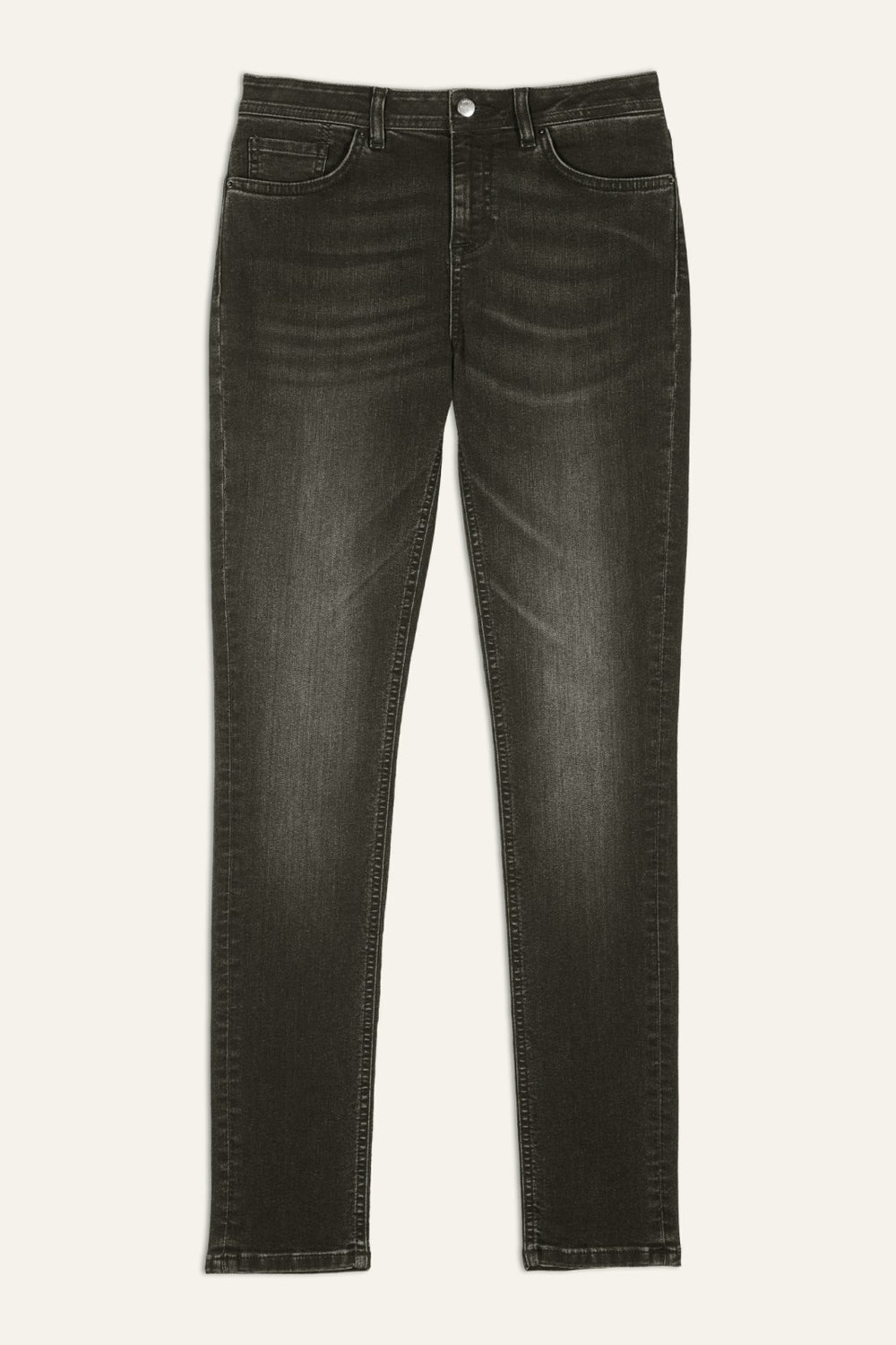 Slim-Fit Jeans Denim Noir