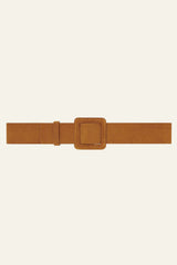 Square Buckle Belt Belt Marron