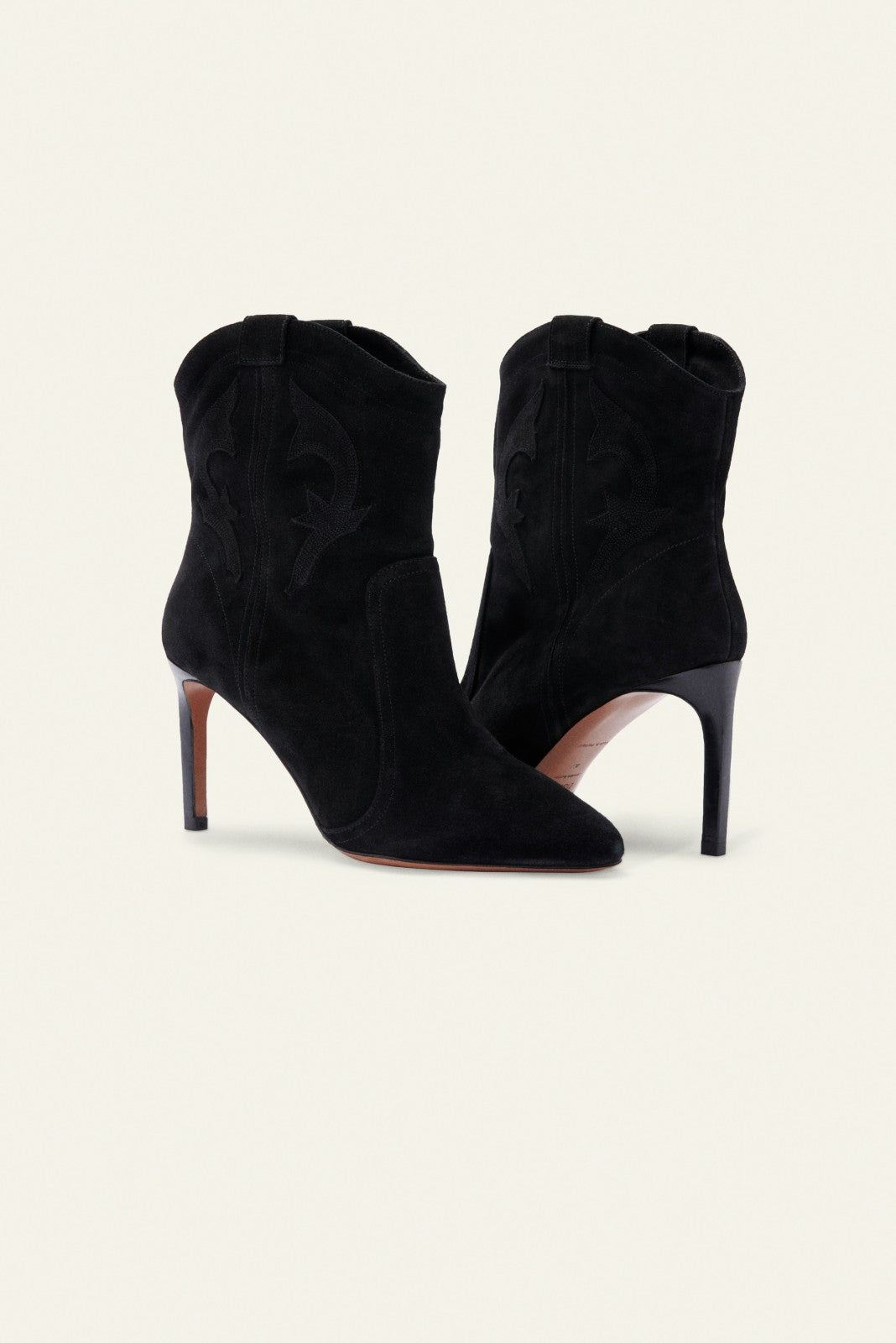 Suede Ankle Boots Boots Noir