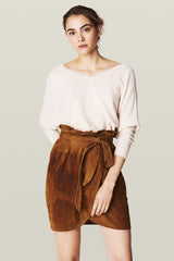 Open-Back Jumper Pullover Ecru