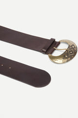 Leather Belt Benita Marron