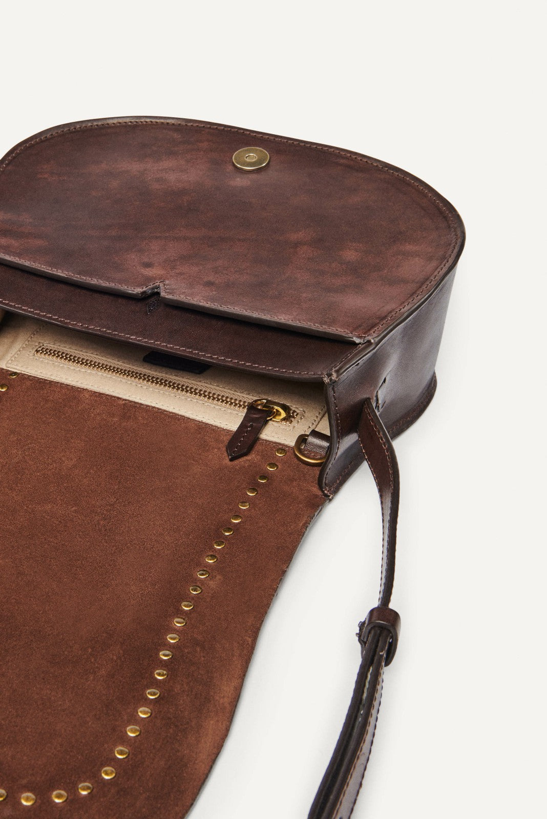 Leather Bag Teddy Marron