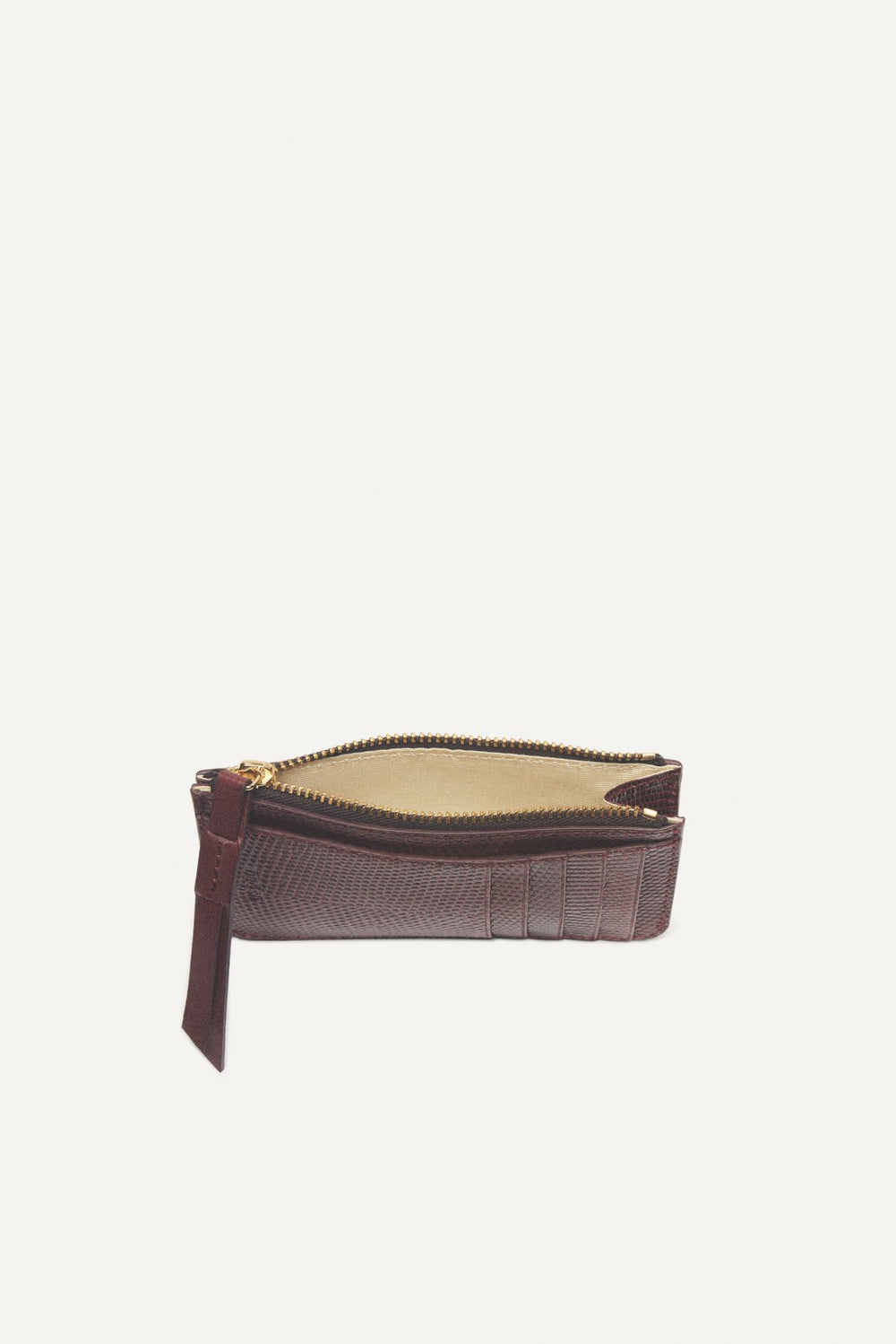 Leather Card Holder Teddy Rouge