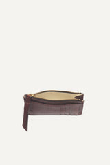 Leather Card Holder Teddy Rouge