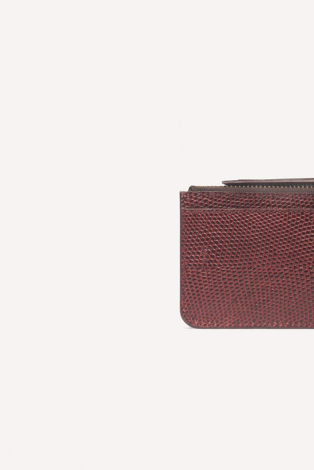 Leather Card Holder Teddy Rouge