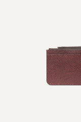 Leather Card Holder Teddy Rouge