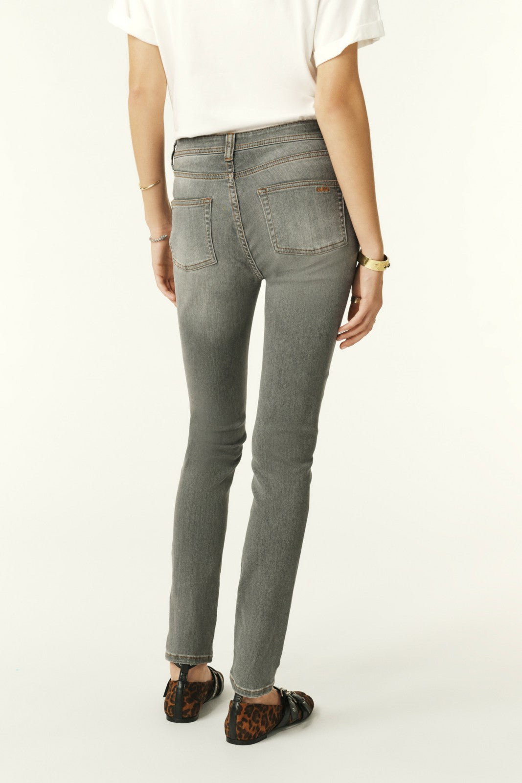 Slim-Fit Jeans Aimie Gris