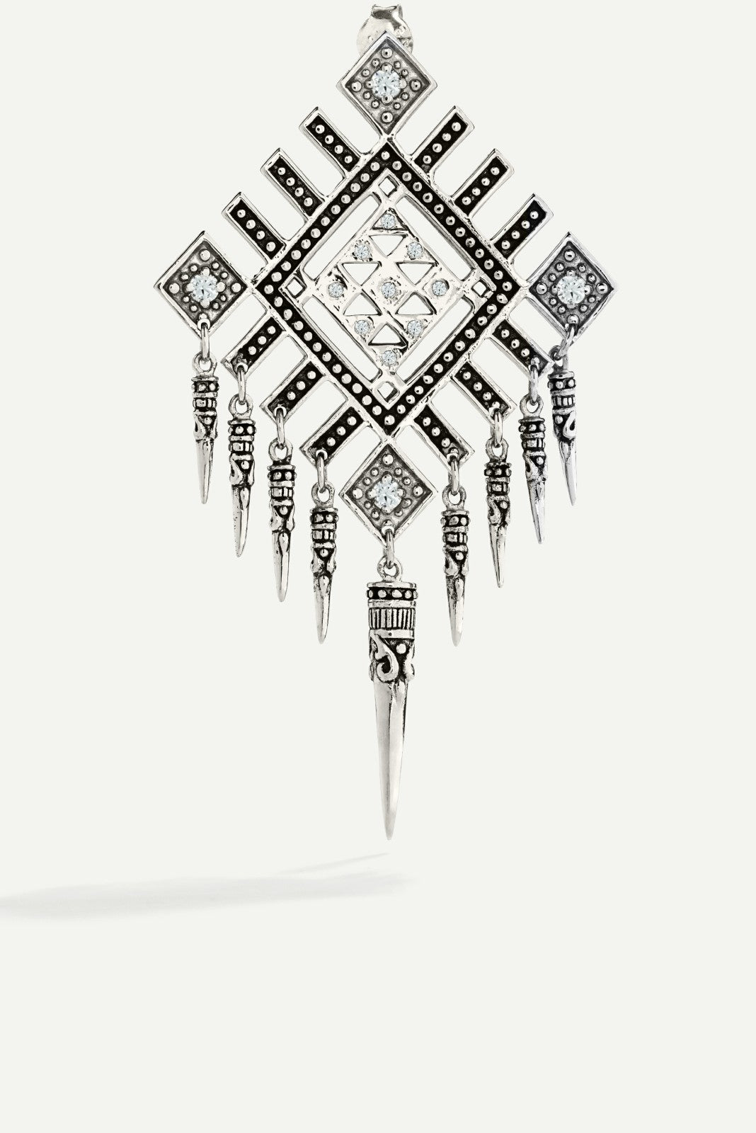 Earrings Maxi-Punk Argent