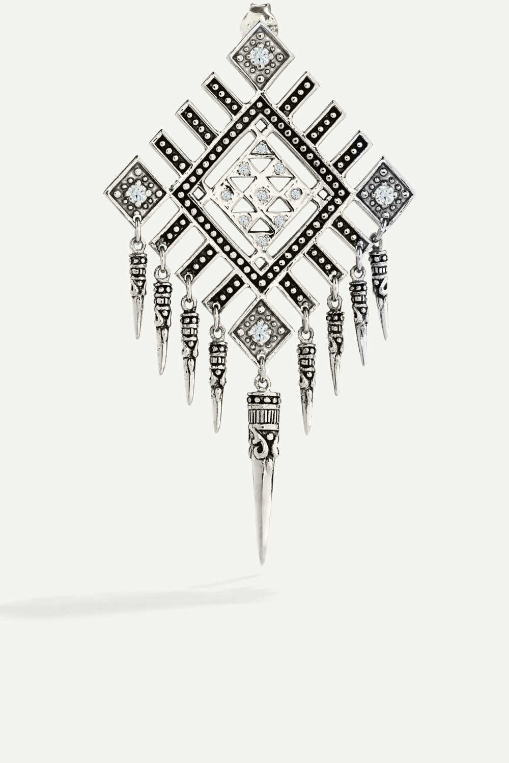Earrings Maxi-Punk Argent