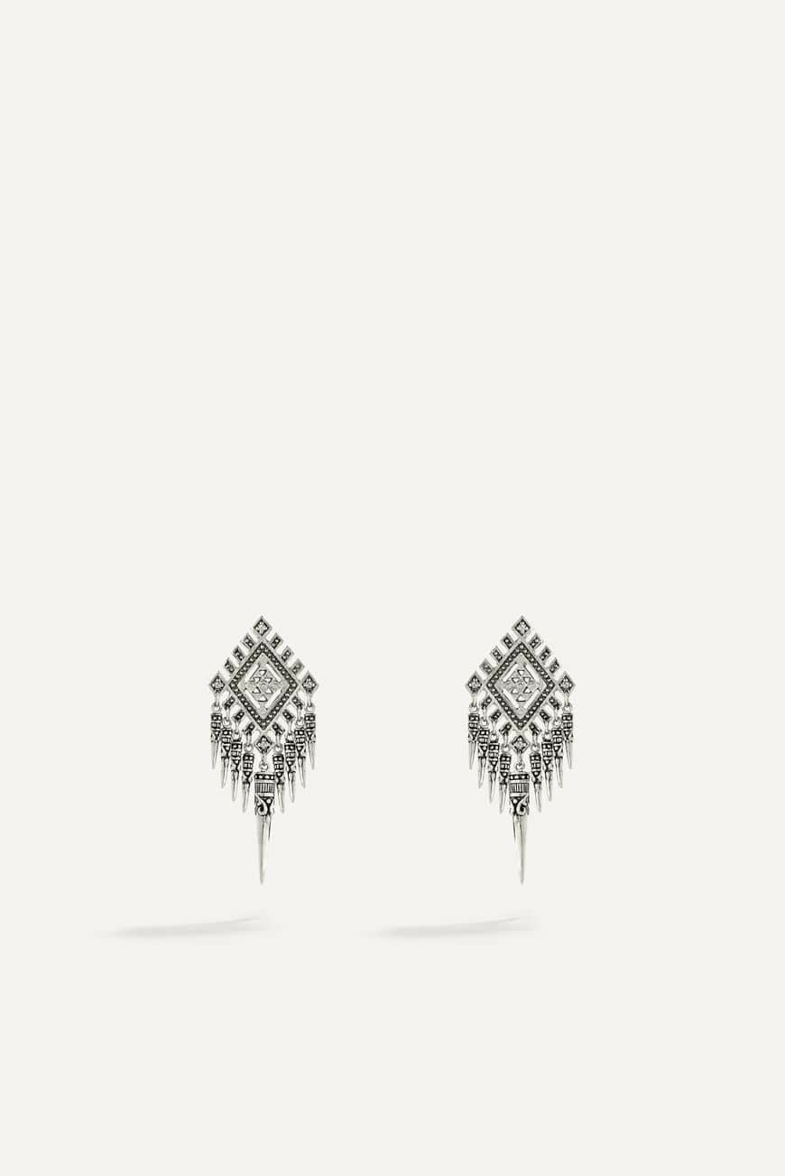 Earrings Mini-Punk Argent