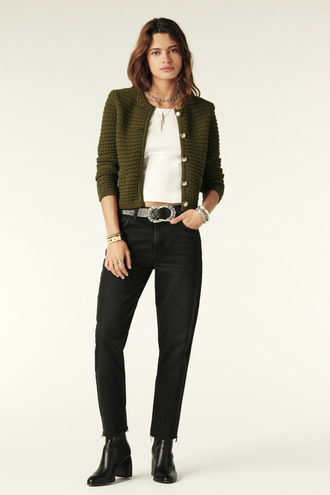 Cardigan Gaspard Kaki