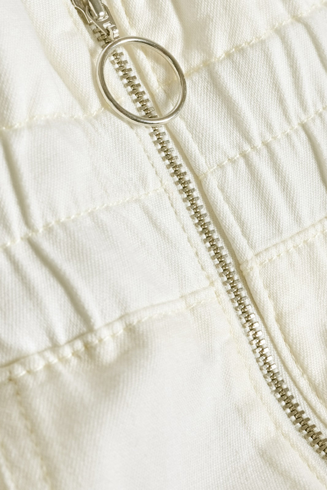 High-Waisted Trousers Omny Ecru