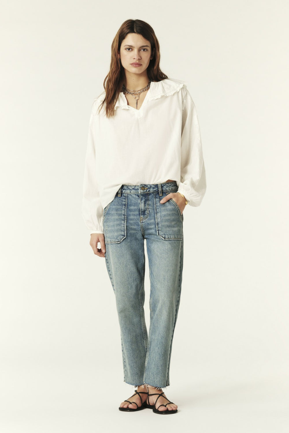 Straight-Leg Jeans Elly Blue