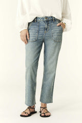 Straight-Leg Jeans Elly Blue
