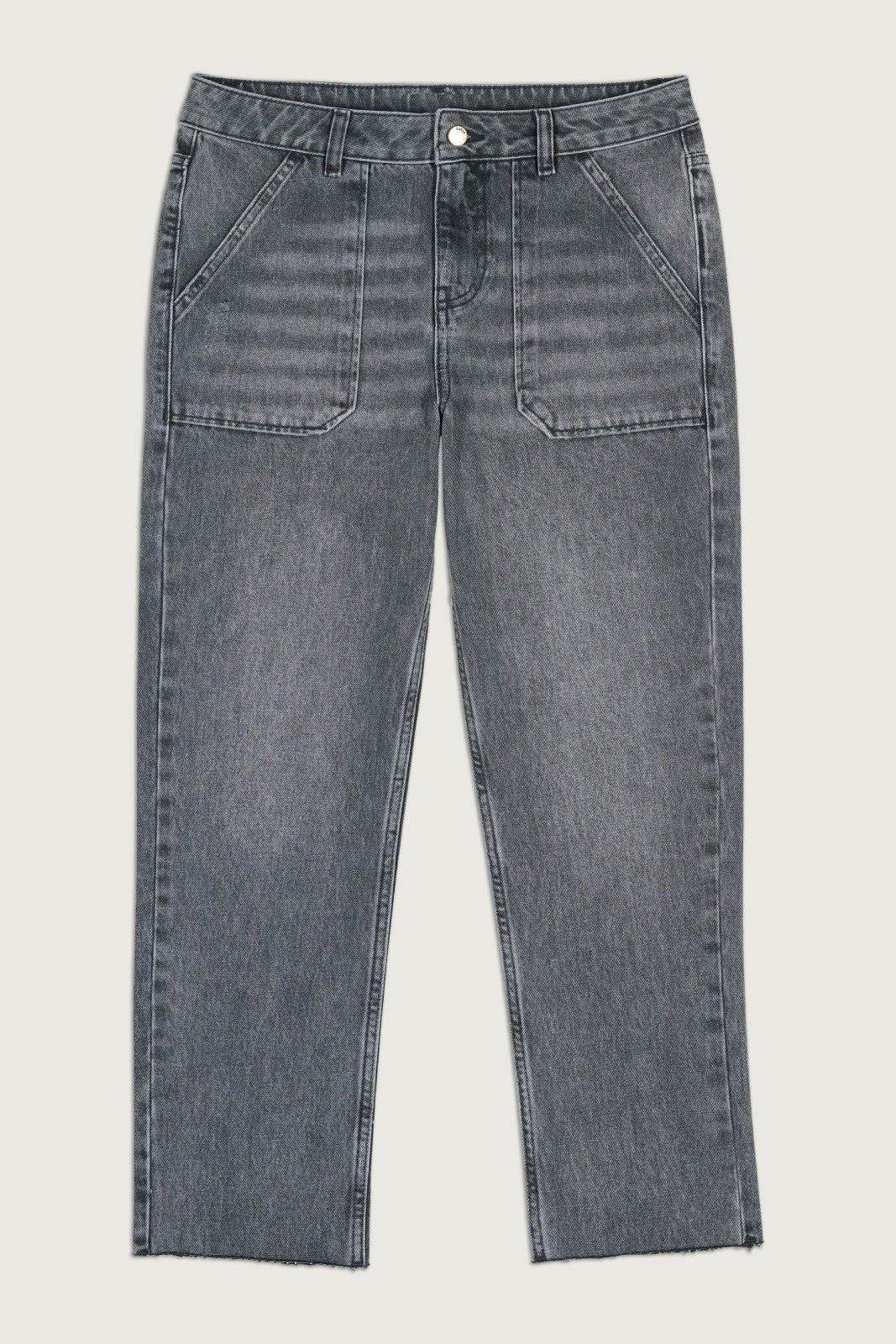 Straight-Leg Jeans Elly Gris
