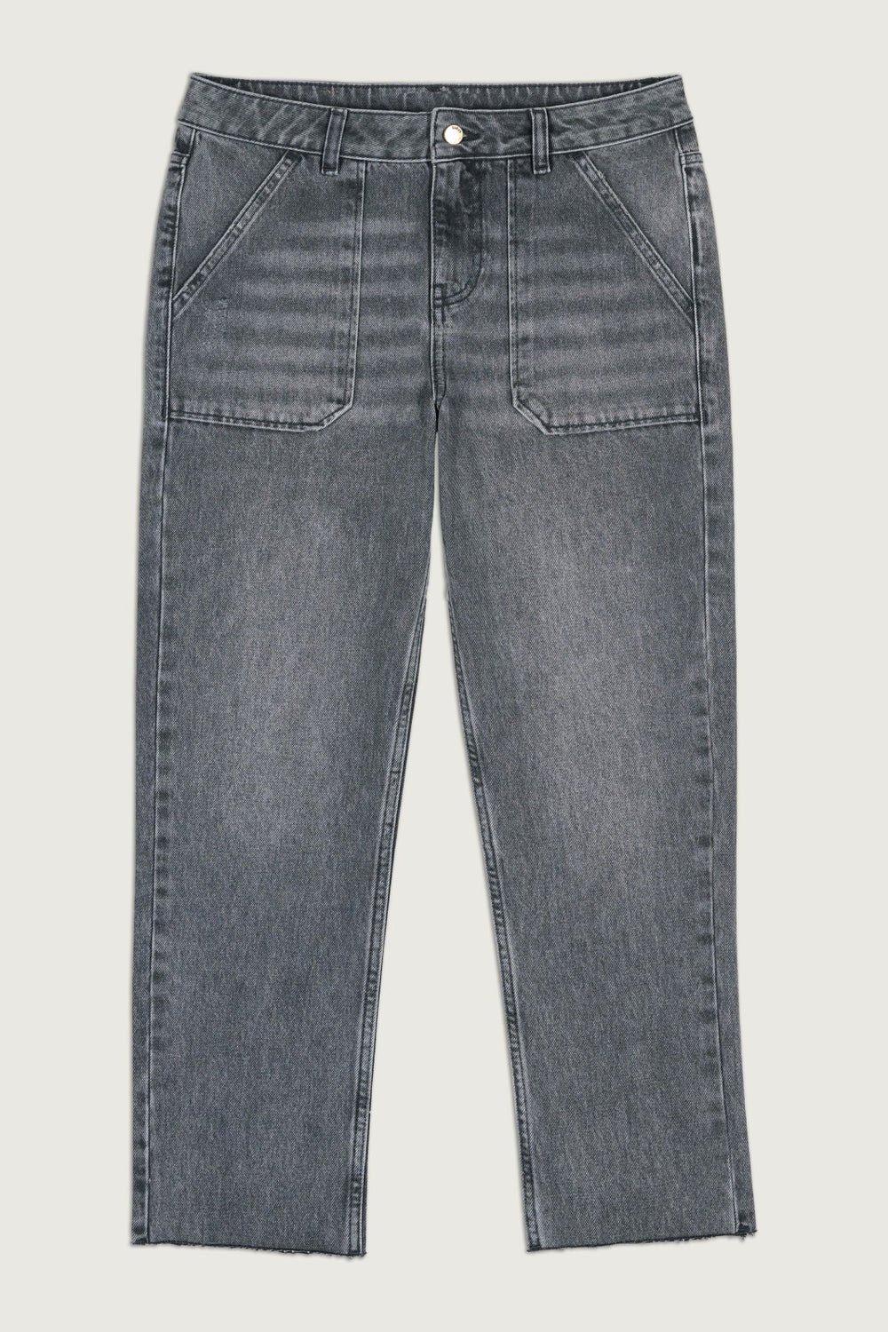 Straight-Leg Jeans Elly Gris