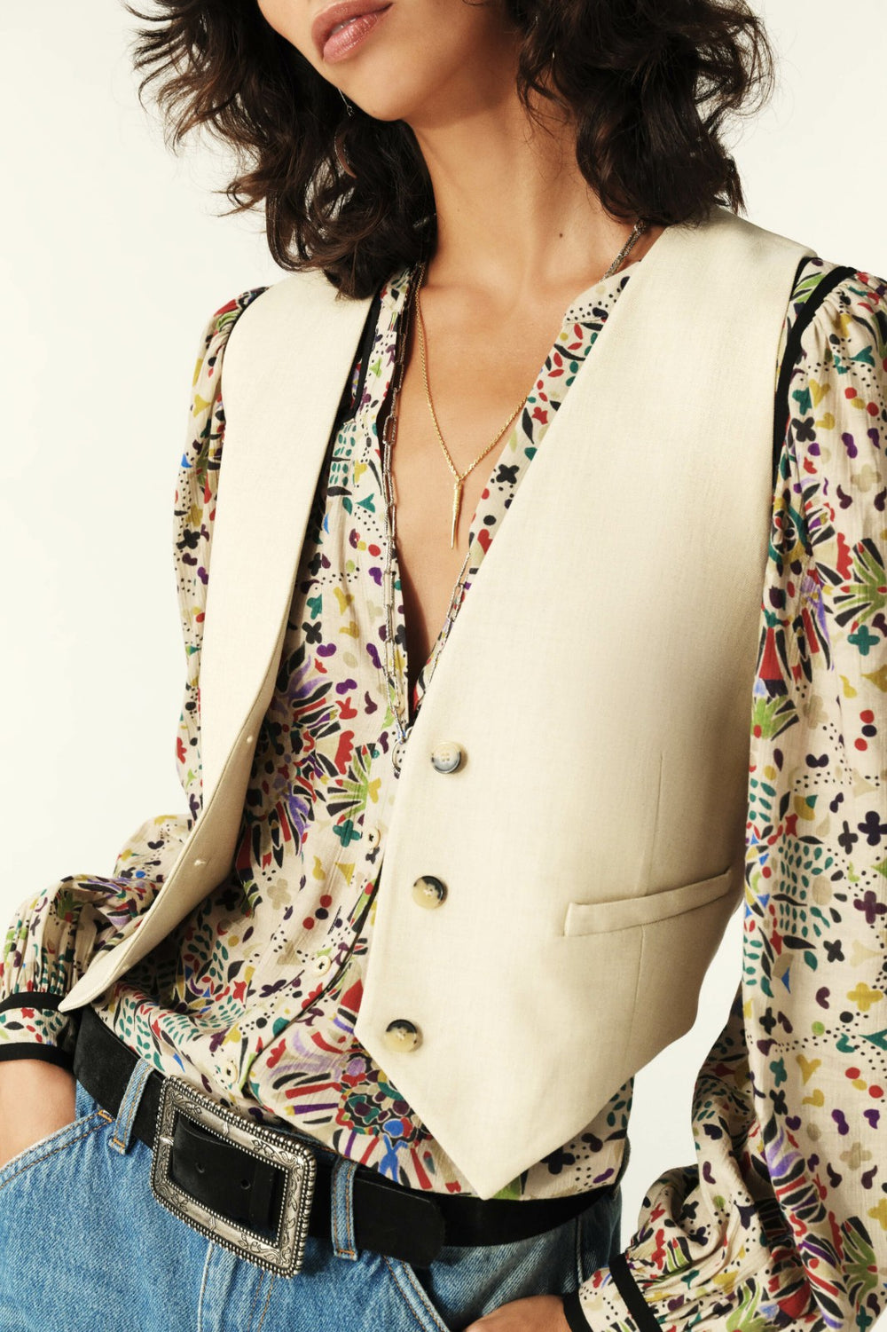Waistcoat Jessy Ecru