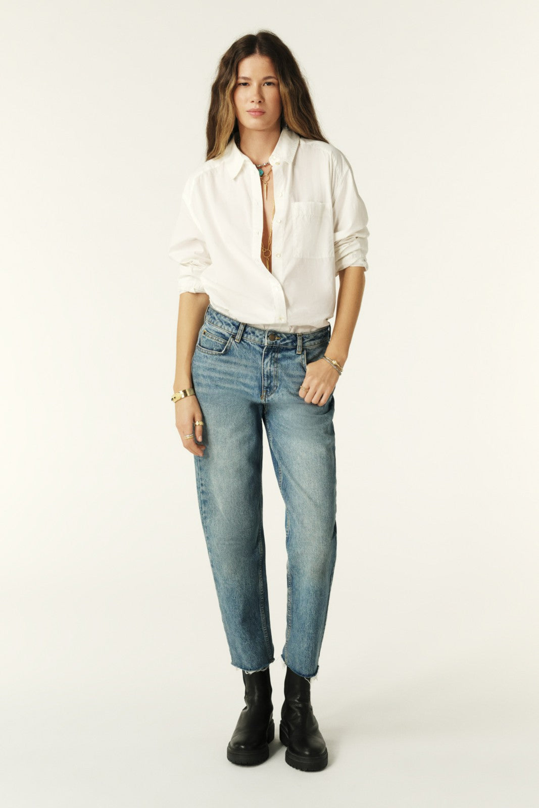 Straight-Leg Jeans Evan Blue