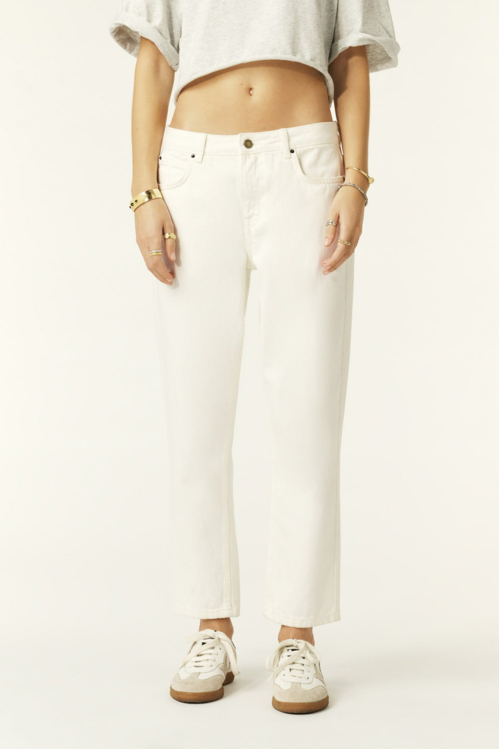 Straight-Leg Jeans Devon Ecru