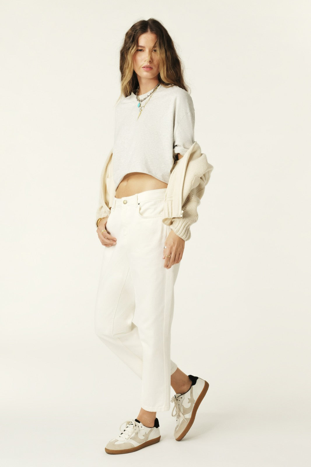 Straight-Leg Jeans Devon Ecru
