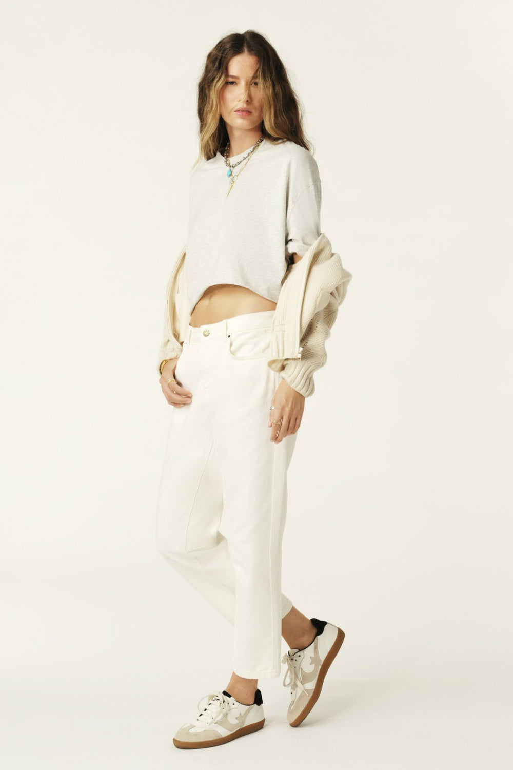 Straight-Leg Jeans Devon Ecru