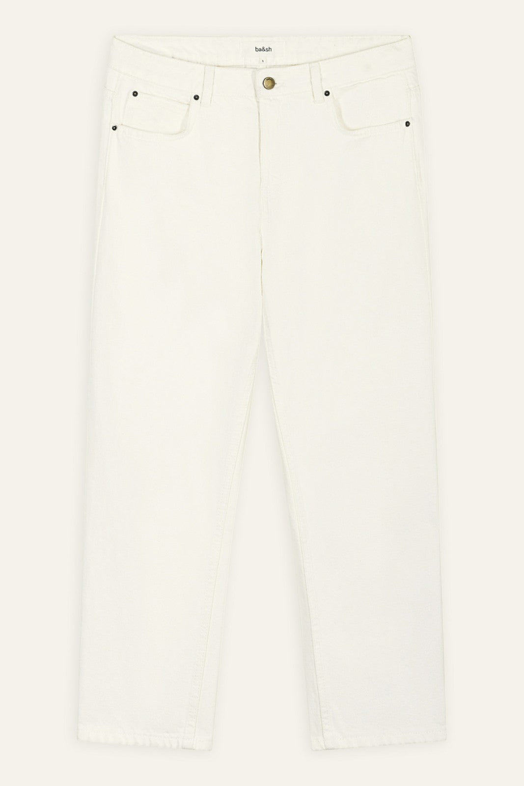 Straight-Leg Jeans Devon Ecru
