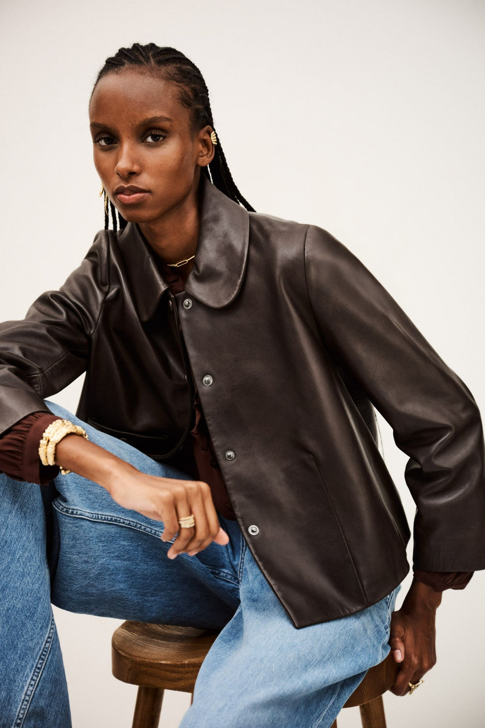 Jacket With Peter Pan Collar Milos Marron