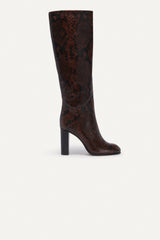 High-Leg Boots Ciry Printed
