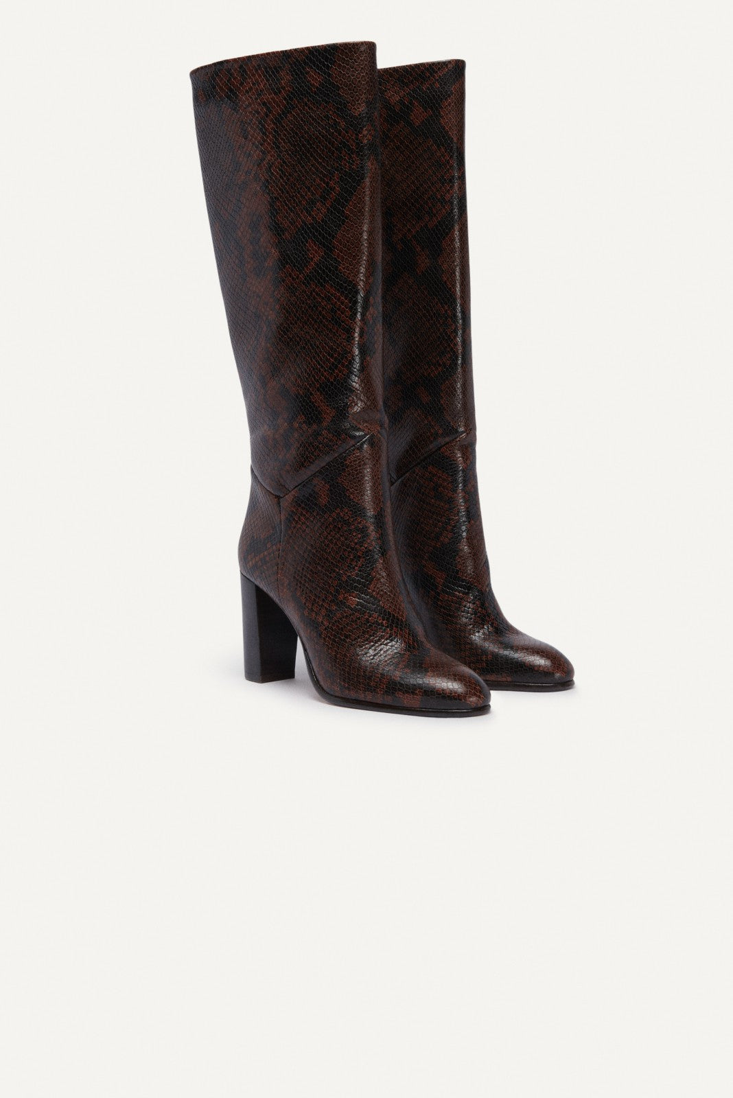 High-Leg Boots Ciry Printed
