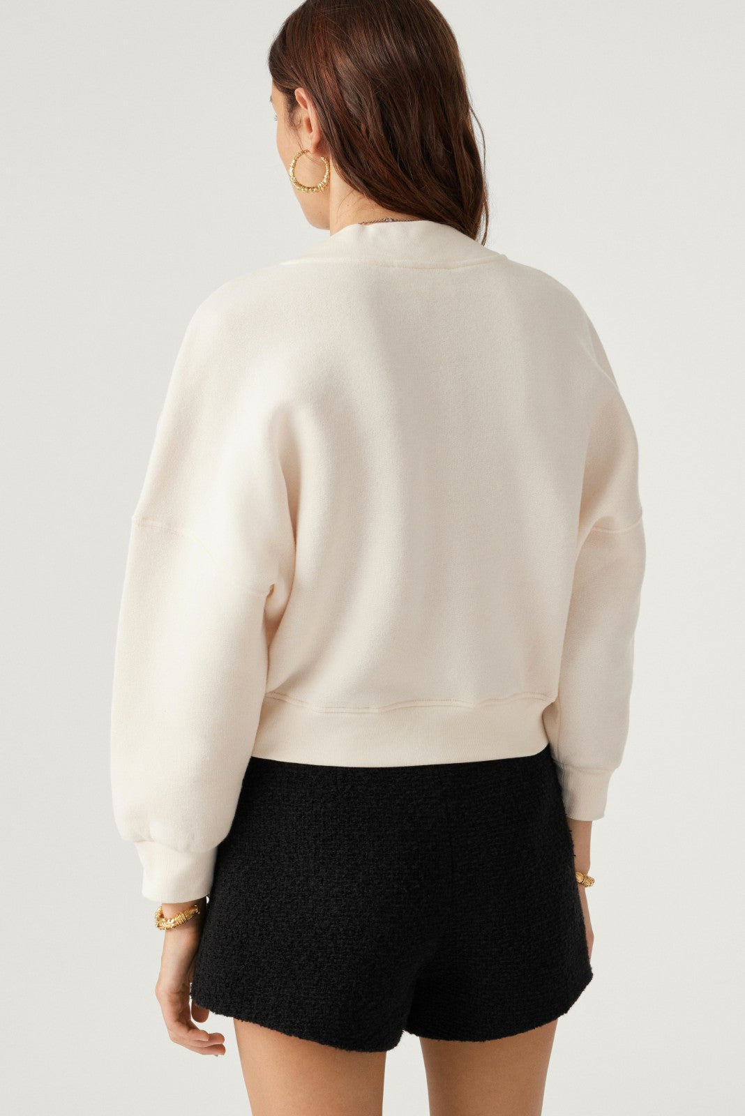 V-Neck Sweatshirt Rhode Ecru