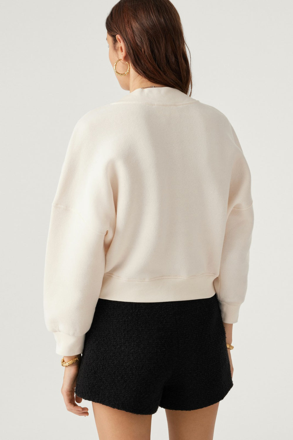 V-Neck Sweatshirt Rhode Ecru