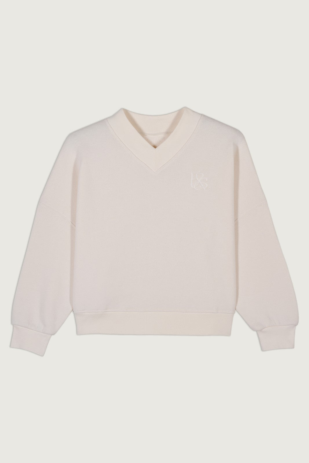 V-Neck Sweatshirt Rhode Ecru