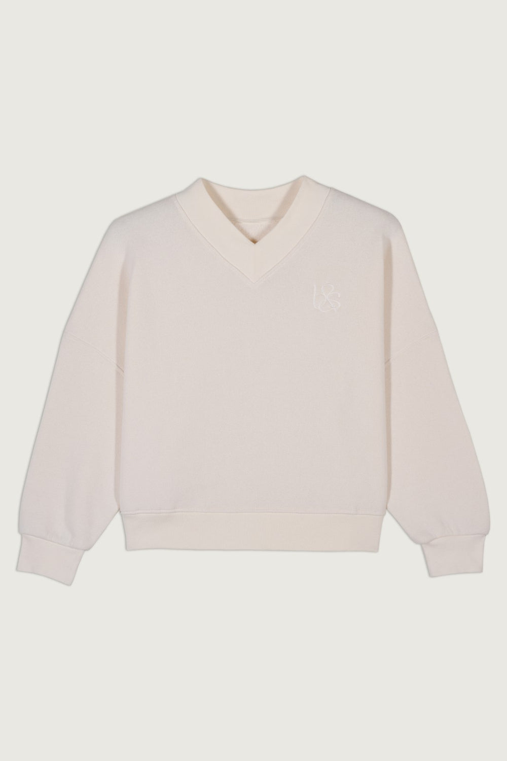V-Neck Sweatshirt Rhode Ecru