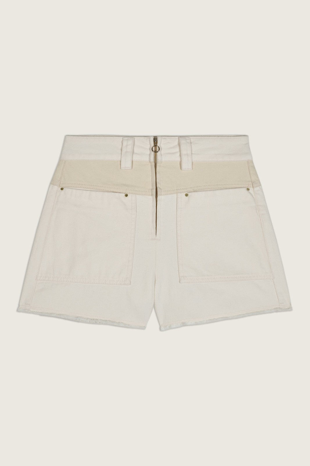 High-Rise Shorts Cdavid Ecru