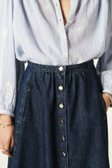 Denim Midi Skirt Cowie Marine