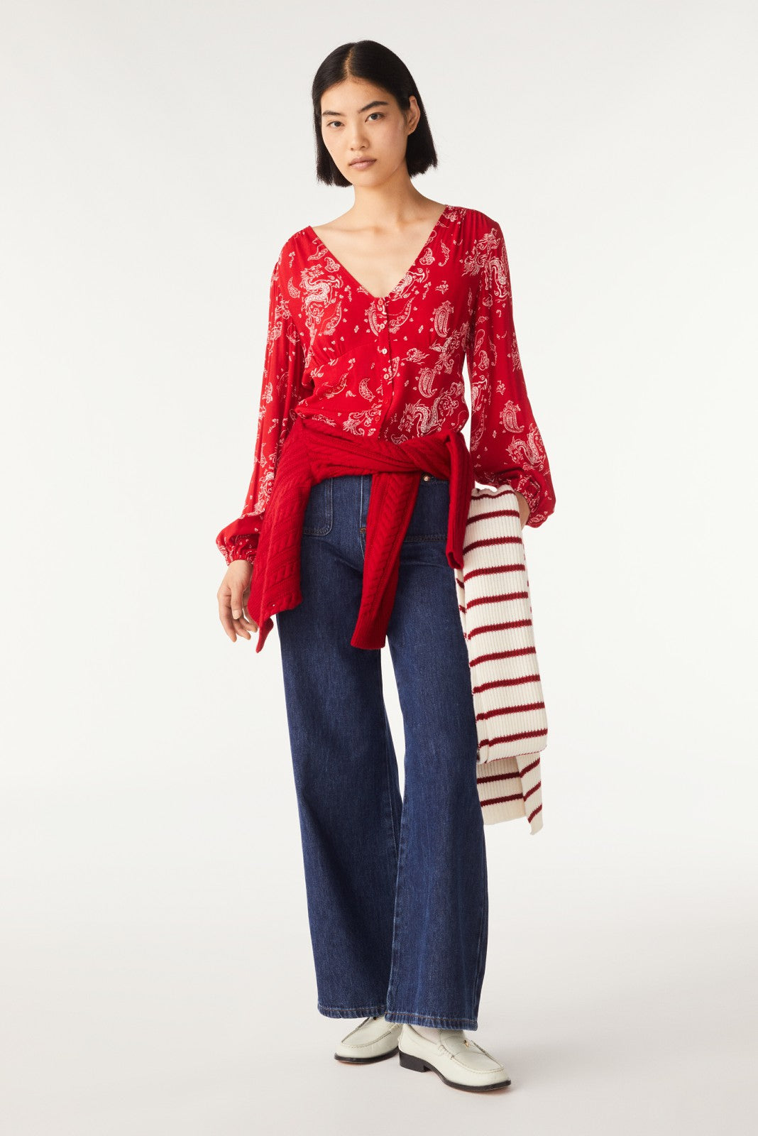 Long-Sleeved Top Dany Rouge