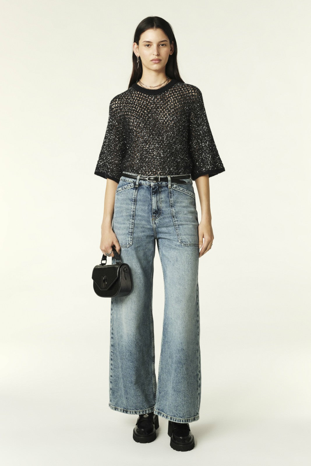 Round-Neck Jumper Jumper Noir