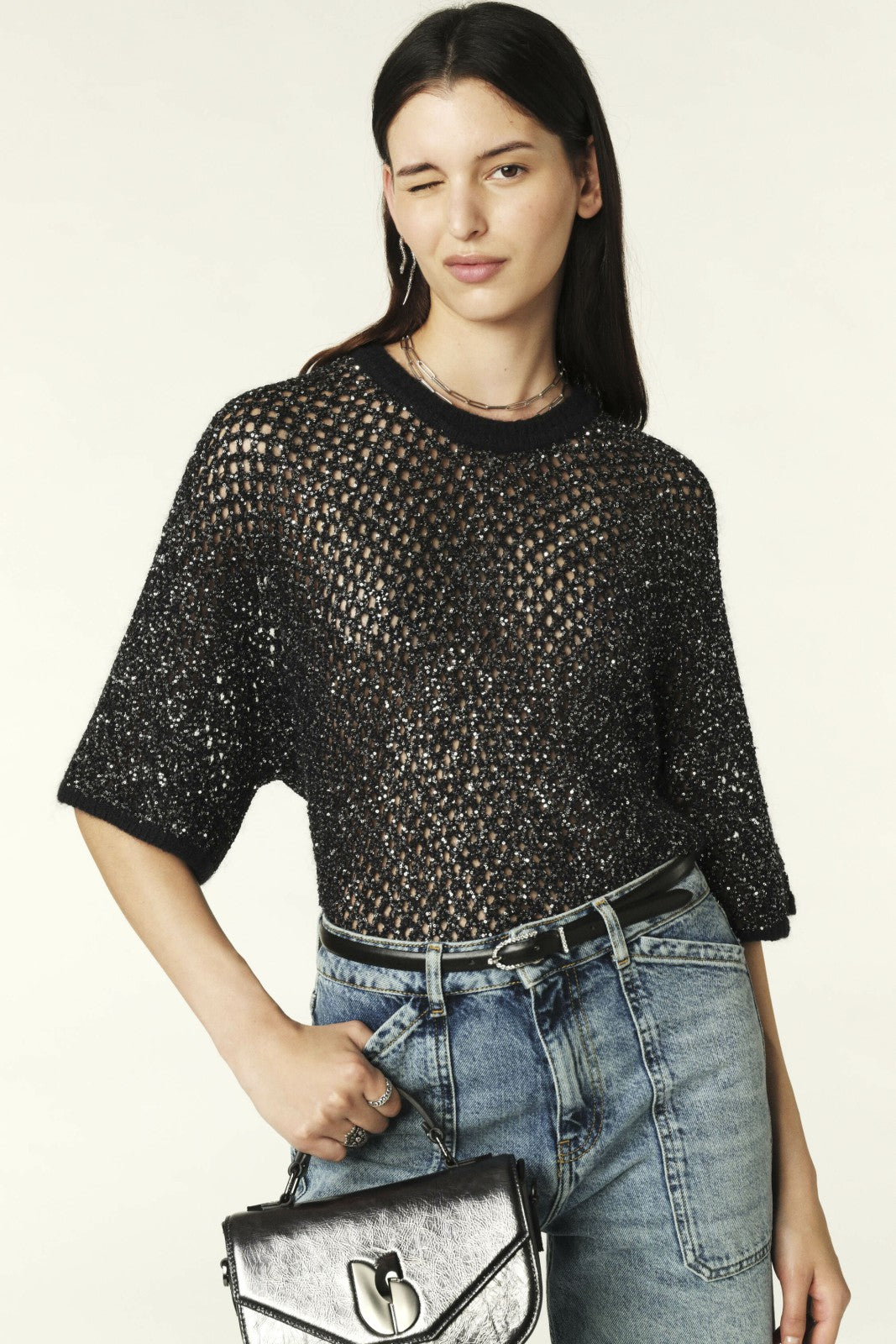 Round-Neck Jumper Jumper Noir