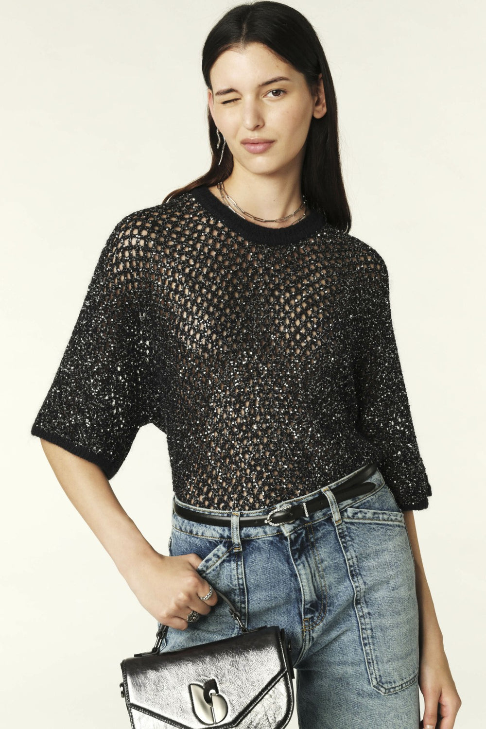Round-Neck Jumper Jumper Noir