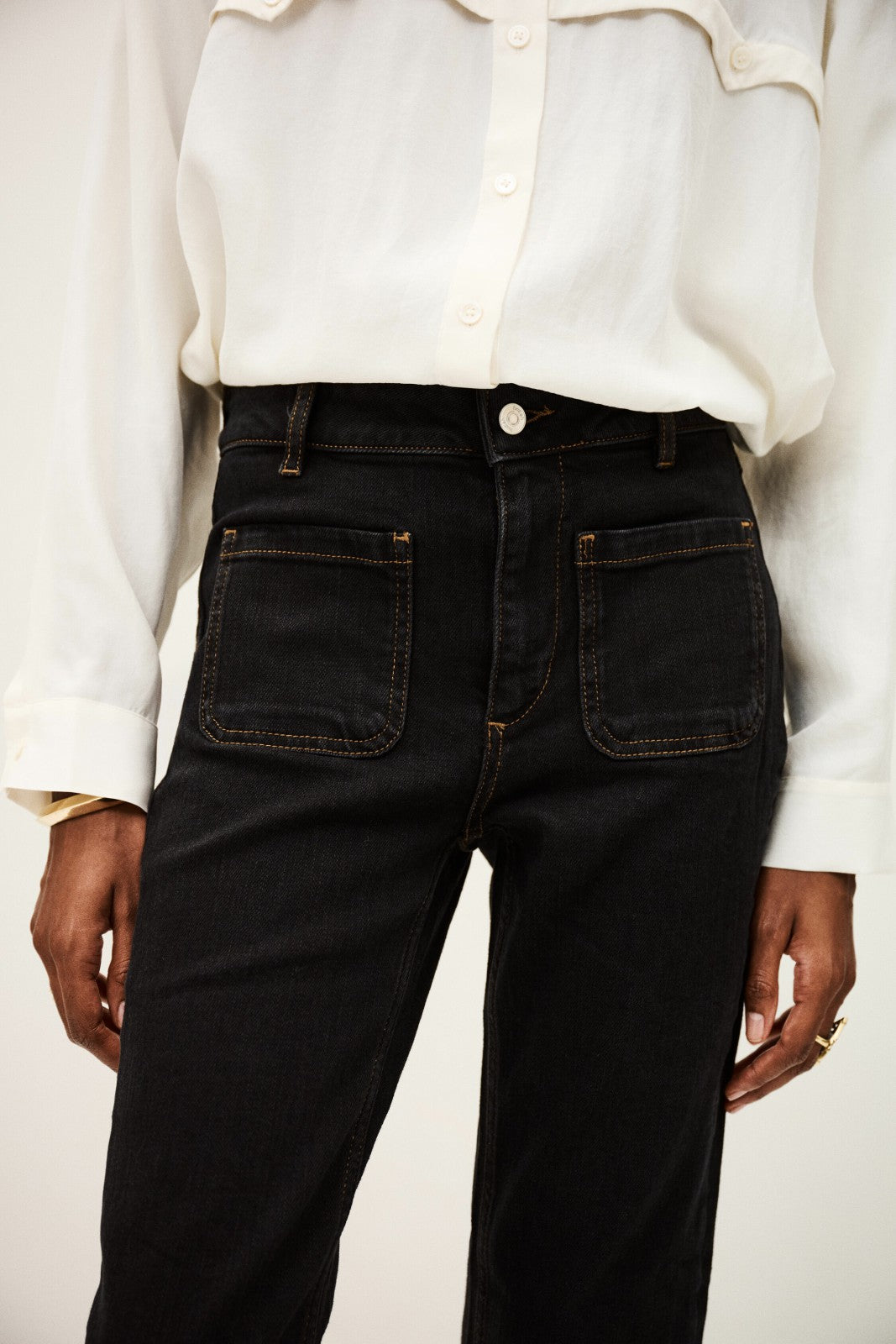 Flared Jeans Ross Noir