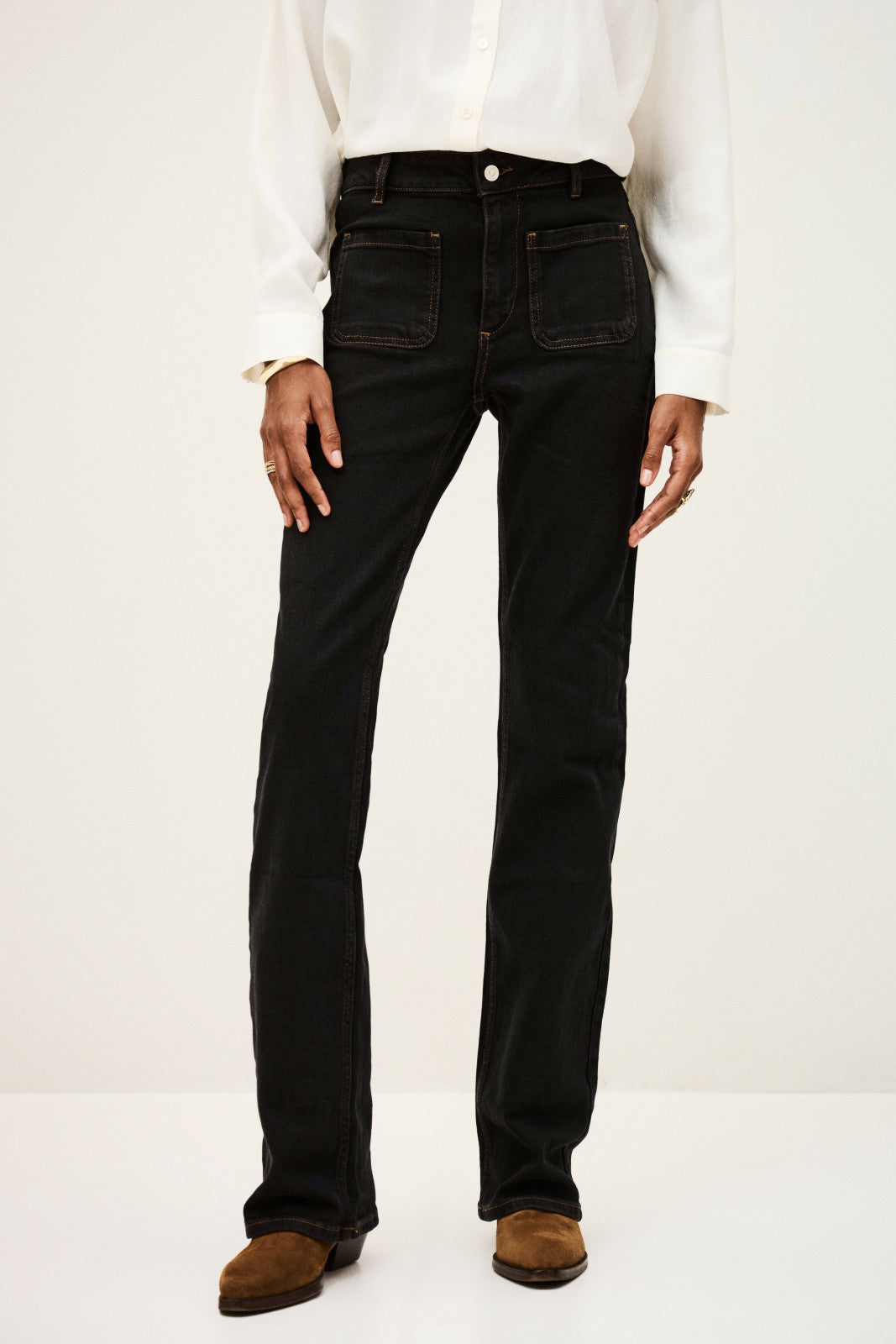 Flared Jeans Ross Noir
