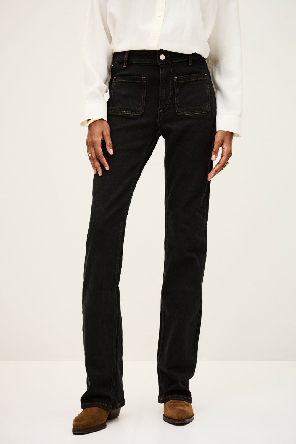 Flared Jeans Ross Noir