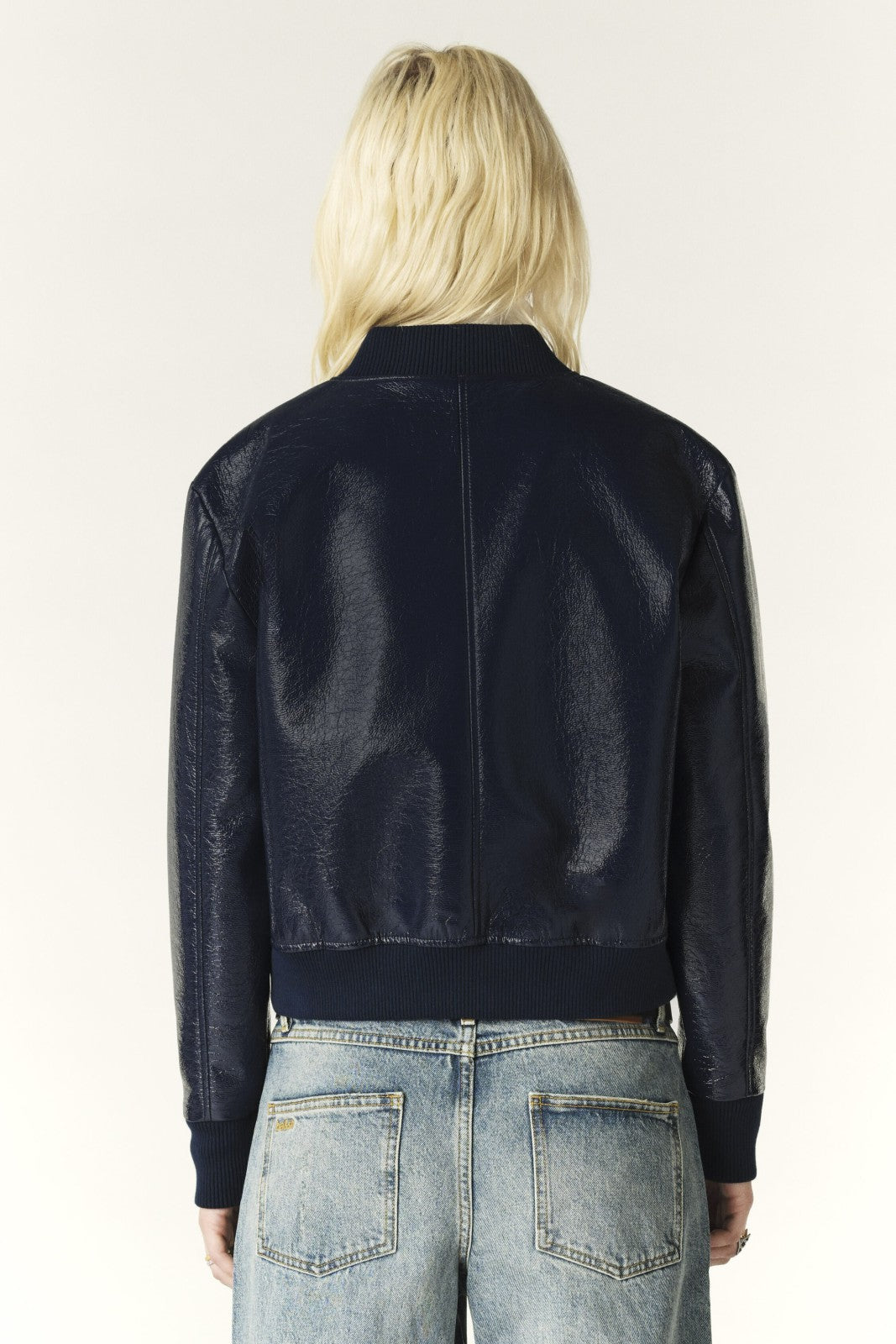 Ribbed Jacket Moon Marine
