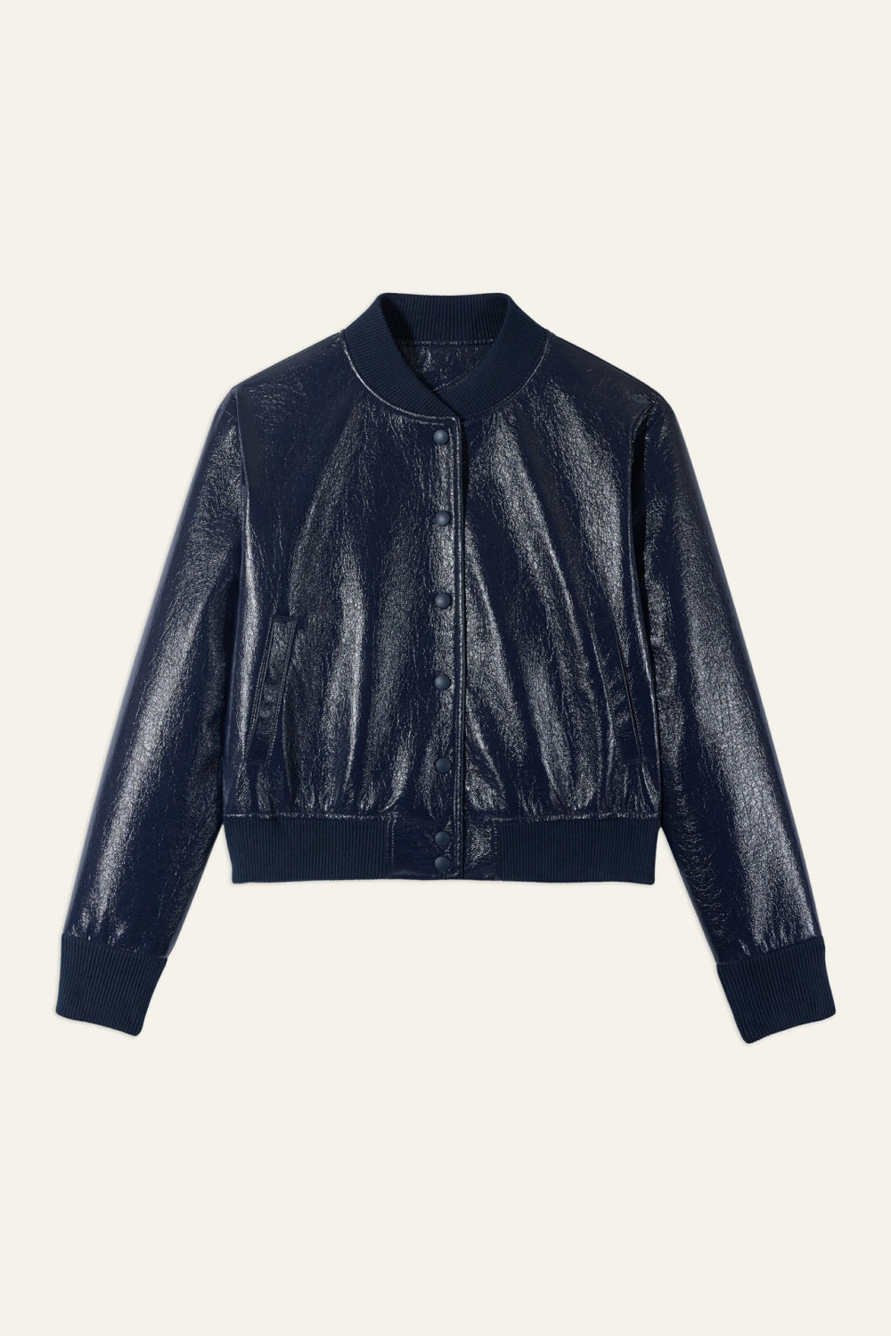 Ribbed Jacket Moon Marine
